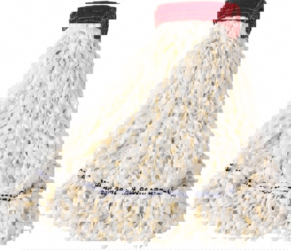 Clean Room Mop Head, Rayon, Loop-End, Medium, White, 12/carton